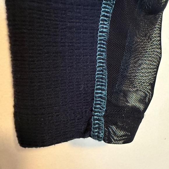 Horse Pilot Suntech Navy Quarter Zip Long Sleeve Top Mesh Medium Equestrian - Picture 6 of 14